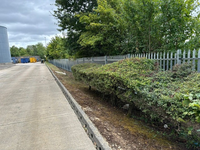 steel palisade security fence installed in Swindon